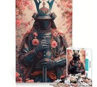 Puzzle per adulti da 1000 pezzi "Cronache dei Samurai" con motivi floreali, gioco pratico, impegnativo e stimolante, ideale come regalo per tutta la famiglia 38x26cm