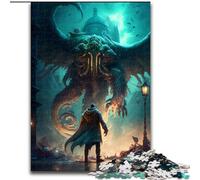 Puzzle per adulti da 1000 pezzi Cthulhu Mythos Puzzle difficili per adulti Perfetti per adolescenti e famiglie, feste Dimensioni: 38x26cm