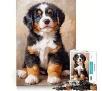 Puzzle per adulti da 1000 pezzi,cucciolo di Bovaro del Bernese,design premium,puzzle logico,gioco per il tempo libero,divertimento,decorazione natalizia (50x75cm)