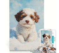 Puzzle per adulti da 1000 pezzi cucciolo di Lagotto Romagnolo gioco pratico taglio di precisione regalo di compleanno e unico 50x75cm