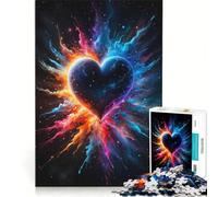 Puzzle per adulti da 1000 pezzi "Cuore epico dell'universo", gioco pratico, ideale per passare il tempo durante le vacanze a casa e per rafforzare l'amore di coppia 38x26cm