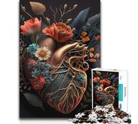 Puzzle per adulti da 1000 pezzi Cuore umano Sfida difficile Regali di compleanno per bambini dai 14 anni in su 50x75cm