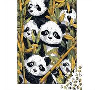 Puzzle Per Adulti Da 1000 Pezzi Cute Panda Bamboo Pattern-1 Puzzle Per Adulti Giocattoli Antistress Un'opera D'arte Per Compleanno, Natale 70x50cm/1000pcs