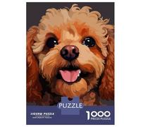 Puzzle Per Adulti Da 1000 Pezzi Cute Poodle Face Pixel Art Puzzle Per Adulti Gioco Rompicapo Un'opera D'arte Attività Divertenti A Casa 38x26cm/1000pcs