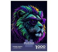 Puzzle Per Adulti Da 1000 Pezzi Cute Whimsical Lion Puzzle Giochi Rilassanti Sfida Difficile Regali Unici Per Compleanno E Natale 70x50cm/1000pcs