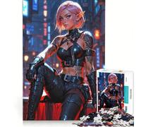 Puzzle per adulti da 1000 pezzi Cyberpunk Elfo Ladro, gioco interattivo, taglio di precisione, regalo di compleanno e unico 38x52cm