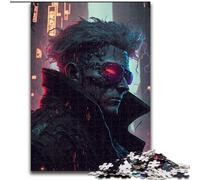 Puzzle per adulti da 1000 pezzi "Cyborg in città" in legno, perfetto per decorare la casa o l'ufficio, regalo di Natale ideale, 50x75cm, gioco interattivo per famiglie