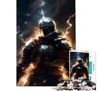 Puzzle per adulti da 1000 pezzi Dark Souls Cavaliere gioco educativo stimolante per l'intelletto ideale come regalo di Babbo Natale segreto o antistress (dimensioni 38x26cm)
