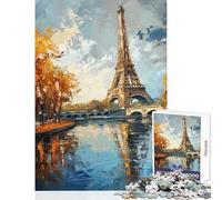 Puzzle per adulti da 1000 pezzi,Dawn Light on The Parisian,giocattolo educativo,ottimo regalo per giochi,giochi rilassanti con poster abbinato e quiz,dimensioni del foglio 38x26cm