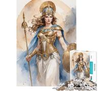 Puzzle per adulti da 1000 pezzi Dea Guerriera Dorata puzzle da 1000 pezzi giocattolo decorativo per la casa regalo perfetto per amici e familiari (38x52cm)