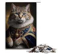 Puzzle per adulti da 1000 pezzi, decorazione per la casa con gatto reale, giocattoli da regalare a tutta la famiglia, 1000 pezzi