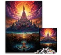 Puzzle per adulti da 1000 pezzi del Gran Palazzo della Thailandia puzzle in legno perfetti per regali di compleanno Natale e Halloween 1000 pezzi (75x50 cm)