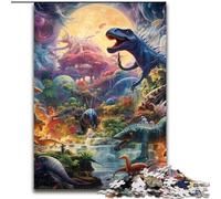 Puzzle per adulti da 1000 pezzi del mondo dei dinosauri, realizzati in cartone, per adolescenti e ragazzi, compleanni e feste, 1000 pezzi(26x38cm)