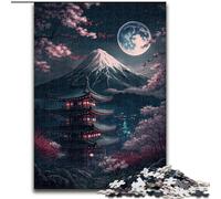 Puzzle per adulti da 1000 pezzi del Monte Fuji, dimensioni 26x38cm, ideale per gli innamorati, Capodanno e San Valentino.