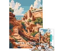 Puzzle per adulti da 1000 pezzi del Parco Nazionale di Mesa Verde gioco educativo e coinvolgente per coltivare la pazienza uomini e donne decorazione da parete (dimensioni 50x75cm)