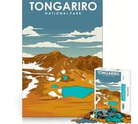 Puzzle per adulti da 1000 pezzi del Parco Nazionale di Tongariro, gioco di precisione, giocattolo stimolante per la mente, gioco libero, regalo di compleanno (38x52cm)