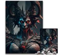 Puzzle per adulti da 1000 pezzi del Signore Oscuro, puzzle in legno per adulti, Halloween, Pasqua, Capodanno, 50x75CM/19,68x29,52 pollici