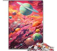 Puzzle per adulti da 1000 pezzi del sistema solare, in cartone, idea regalo per le feste, opera d'arte umoristica, opera d'arte dettagliata, 1000 pezzi(26x38cm)