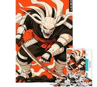 Puzzle per adulti da 1000 pezzi: Demone Samurai Guerriero con Katana Insanguinata Puzzle fai da te per adulti ideale per passare il tempo in casa un regalo perfetto per gli appassionati di videogiochi