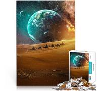 Puzzle per adulti da 1000 pezzi Deserto spaziale Fatto di cartone per età 14+ Bellissimo gioco di designBellissimo gioco di design Un'opera d'arte misurare:26x38cm/10.24 x 14.96pollice