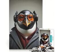 Puzzle per adulti da 1000 pezzi Detective Penguin, giochi per famiglie, analisi e logica, per migliorare l'amore tra le coppie 50x75cm