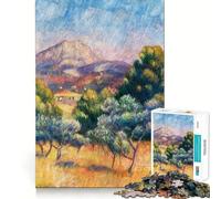 Puzzle per adulti da 1000 pezzi di Auguste Renoir Montagne,gioco a incastro perfetto,stimolante per la mente,gioco gratuito,scena natalizia (50x75cm)