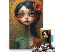 Puzzle per adulti da 1000 pezzi di Gustav Klimt e Tim Burton, gioco impossibile, migliora la memoria, con pezzi a incastro di forma casuale 50x75cm