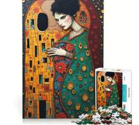 Puzzle per adulti da 1000 pezzi di Gustav Klimt e Tim Burton, gioco pratico, difficile e stimolante, ideale come regalo per tutta la famiglia 50x75cm
