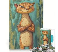 Puzzle per adulti da 1000 pezzi di Jaguarundi, gioco rilassante, allena la mente e la mano, compleanni e occasioni speciali 38x26cm