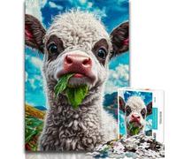 Puzzle per adulti da 1000 pezzi, difficile da risolvere, antistress, per ammazzare il tempo in casa, con poster abbinato e foglio di quiz, 38x26cm