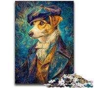 Puzzle per adulti da 1000 pezzi, difficile gioco educativo per famiglie con cane Van Gogh, ideale come regalo per tutta la famiglia, dai 14 anni in su, 50x75cm