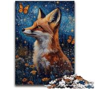 Puzzle per adulti da 1000 pezzi, difficile gioco educativo per famiglie con farfalle e volpi, ideale come regalo per tutta la famiglia, dai 14 anni in su, 50x75cm