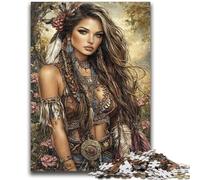 Puzzle per adulti da 1000 pezzi, difficile gioco educativo per famiglie con principessa indiana, ideale come regalo per tutta la famiglia, dai 14 anni in su, 50x75cm