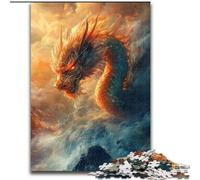 Puzzle per adulti da 1000 pezzi, difficile, misterioso drago cinese, adatto a persone dai 14 anni in su, giochi educativi, regali di Babbo Natale segreto (dimensioni 50x75cm)