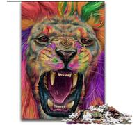 Puzzle per adulti da 1000 pezzi, difficile, raffigurante un leone, per bambini dai 14 anni in su, gioco stimolante da regalare a tutta la famiglia e agli amici (dimensioni 50x75cm)