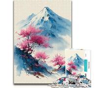 Puzzle per adulti da 1000 pezzi difficile raffigurante un paesaggio giapponese ideale come regalo per tutta la famiglia adatto per bambini di età compresa tra 75x50cm e 14 anni