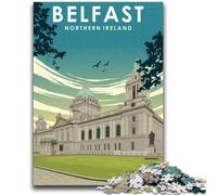 Puzzle per adulti da 1000 pezzi, difficili, Belfast, Irlanda del Nord, ideali come regali per tutta la famiglia, adatti per bambini di età compresa tra 50 e 75cm