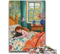 Puzzle per adulti da 1000 pezzi, difficili da realizzare, con gatti, per adolescenti, adatti come decorazione da scrivania per bambini dai 14 anni in su (75x50cm)