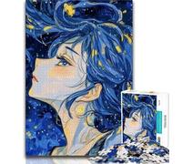 Puzzle per adulti da 1000 pezzi,difficili e bellissimi,raffiguranti la dea degli anime,giocattoli da gioco Ogni pezzo è unico Gioco divertente e stimolante per tutta la famiglia (dimensioni 38x26cm)