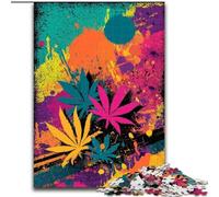 Puzzle per adulti da 1000 pezzi, difficili, foglie d'acero colorate, per 14+ anni, gioco stimolante come regalo per tutta la famiglia e gli amici (dimensioni 26x38cm)
