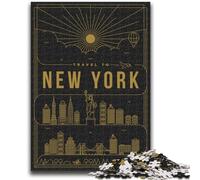 Puzzle per adulti da 1000 pezzi, difficili giochi educativi fai da te sulla città di New York, ideali come regalo per tutta la famiglia (dimensioni 50x70cm)