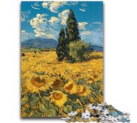 Puzzle per adulti da 1000 pezzi, difficili puzzle con pittura a olio di girasole, per giochi educativi, giocattoli, offerte come regali per tutta la famiglia (50x75cm)