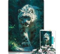 Puzzle per adulti da 1000 pezzi,difficili puzzle di leopardi delle nevi per adolescenti,ideali come regali per tutta la famiglia,adatti a bambini di età compresa tra 14 e 18 anni (dimensioni 75x50cm)