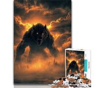 Puzzle per adulti da 1000 pezzi, difficili puzzle di mostri e lupi per adolescenti, ideali come regali per tutta la famiglia, adatti a bambini di età compresa tra 14 e 18 anni (dimensioni 75x50cm)