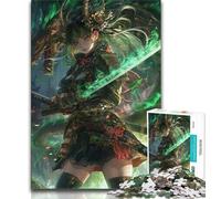 Puzzle per adulti da 1000 pezzi,difficili puzzle per adulti raffiguranti guerriere ninja giapponesi,perfetti per ammazzare il tempo durante le vacanze,con pezzi completamente interconnessi e di forma