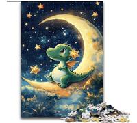 Puzzle per adulti da 1000 pezzi Dinosauri sulla Luna Puzzle da 1000 pezzi per adulti Ideale per decorare casa e ufficio, regalo perfetto per il compleanno (dimensioni 50x75cm)