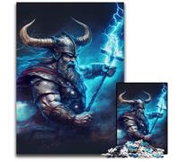 Puzzle per adulti da 1000 pezzi "Dio del tuono" in cartone, per adulti, perfetto come decorazione per la casa o l'ufficio, ideale come regalo di Natale, 26x38cm/10,23x14,96 pollici