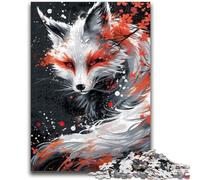 Puzzle per adulti da 1000 pezzi "Dio delle volpi", gioco stimolante e gioco per famiglie con pezzi completamente interconnessi e di forma casuale, 50x75cm