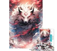 Puzzle per adulti da 1000 pezzi Dio Lupo impegnativo da completare gioco manuale difficile adatto a persone dai 14 anni in su (50x75cm)