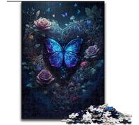Puzzle per adulti da 1000 pezzi, dipinto a farfalla in legno, attività divertente per la casa 50x75cm, attività divertente per la famiglia, sfida mentale, regalo perfetto per adolescenti